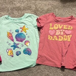 The Children's Place Mint and Pink Short Sleeve Tees